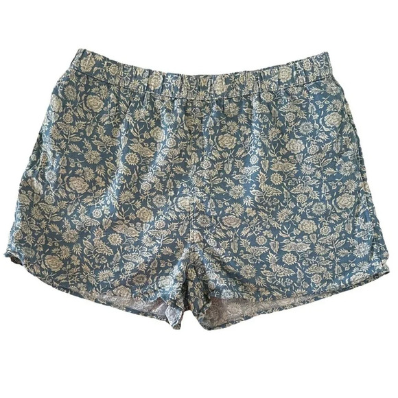 Universal Thread Floral Linen Rayon Blend Shorts Pockets Tropical Boho Size XL - Picture 2 of 9